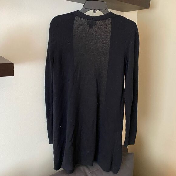 Old Navy Long Black Open Cardigan Sweater Size Small - Picture 3 of 6